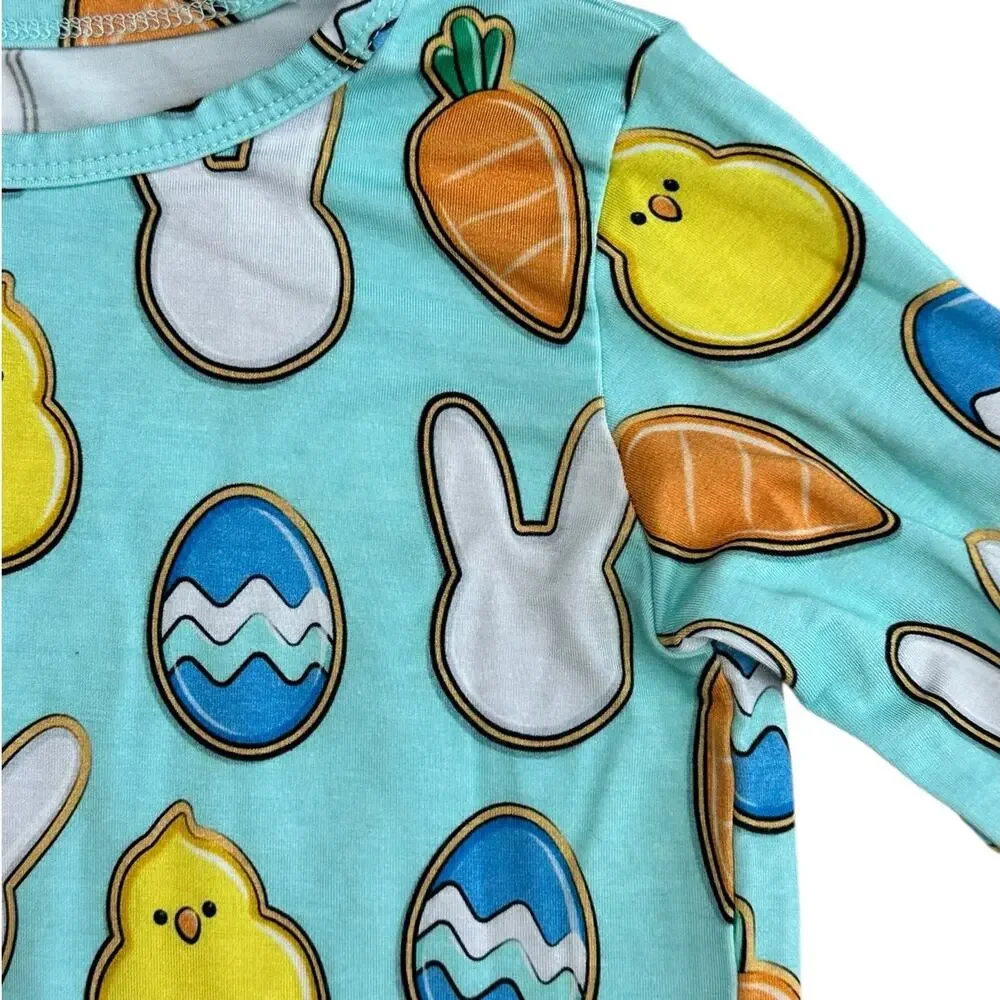 EASTER Bamboo Kids Pajama Set Size 5